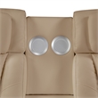 Galaxy Electra 2PC Power Reclining Sofa Loveseat Set w Massage in Caramel