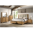 Galaxy Home Furnishings 5Pc Queen Bedroom Set with Storage Bed in Natural