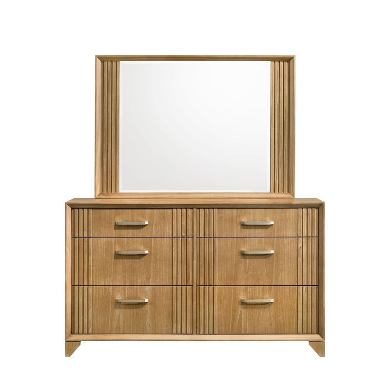 Galaxy Home Furnishings 5Pc King Bedroom Set with Storage Bed in Natural