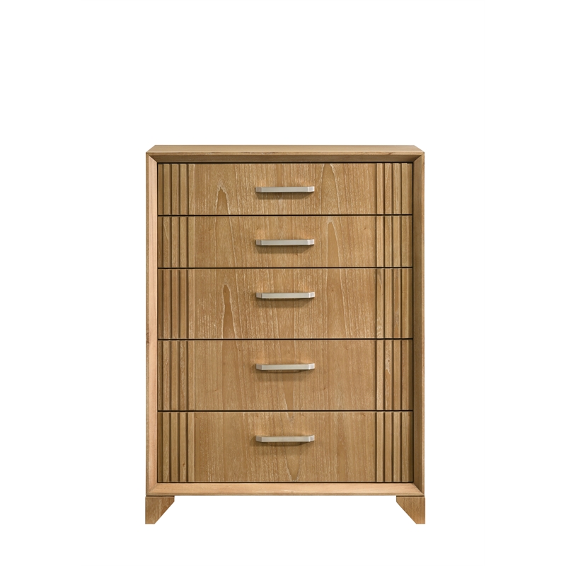 Galaxy Home Furnishings 5Pc King Bedroom Set with Storage Bed in Natural