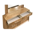 Galaxy Home Modern 6 Drawer Dresser with Full Extension Glides in Natural