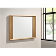 Galaxy Home Modern Bedroom Dresser Mirror with Wood Frame in Natural