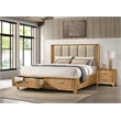 Galaxy Home Modern Bedroom Nightstand with Storage Drawer in Natural