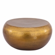 201 Modern 2-Piece Aluminum Coffee & End Table Set in Gold Finish