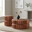 321 Modern 2-Piece Iron Geometric Table Set in Antique Copper Finish