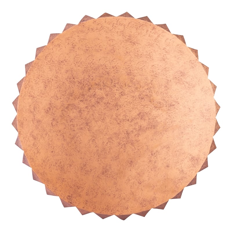 321 Modern 2-Piece Iron Geometric Table Set in Antique Copper Finish