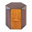 529 Contemporary 2-Piece Iron Table Set in Copper with Gold Foil