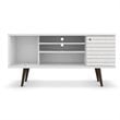 Levan Home 3-Shelf Solid Wood TV Stand for TVs up to 50