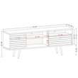 Levan Home Transitional Solid Wood TV Stand for TVs up to 65