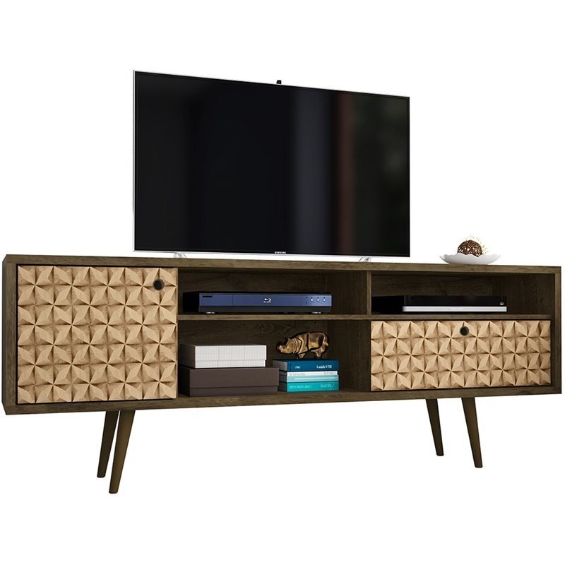 Levan Home Transitional Solid Wood TV Stand for TVs up to 65