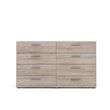 Levan Home Engineered Wood Truffle 8 Drawer Double Dresser