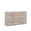 Levan Home Engineered Wood Truffle 8 Drawer Double Dresser