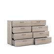 Levan Home Engineered Wood Truffle 8 Drawer Double Dresser