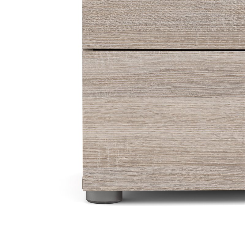 Levan Home Engineered Wood Truffle 8 Drawer Double Dresser