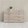 Levan Home Engineered Wood Truffle 8 Drawer Double Dresser