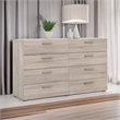 Levan Home Engineered Wood Truffle 8 Drawer Double Dresser