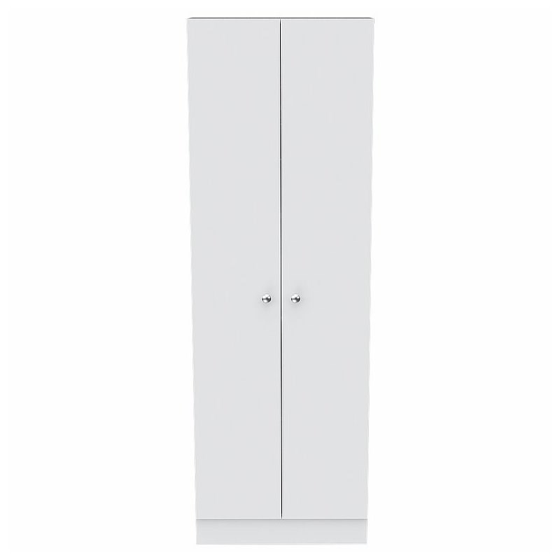 Levan Home Modern Engineered Wood Tall Utility Storage Cabinet/ Pantry in White