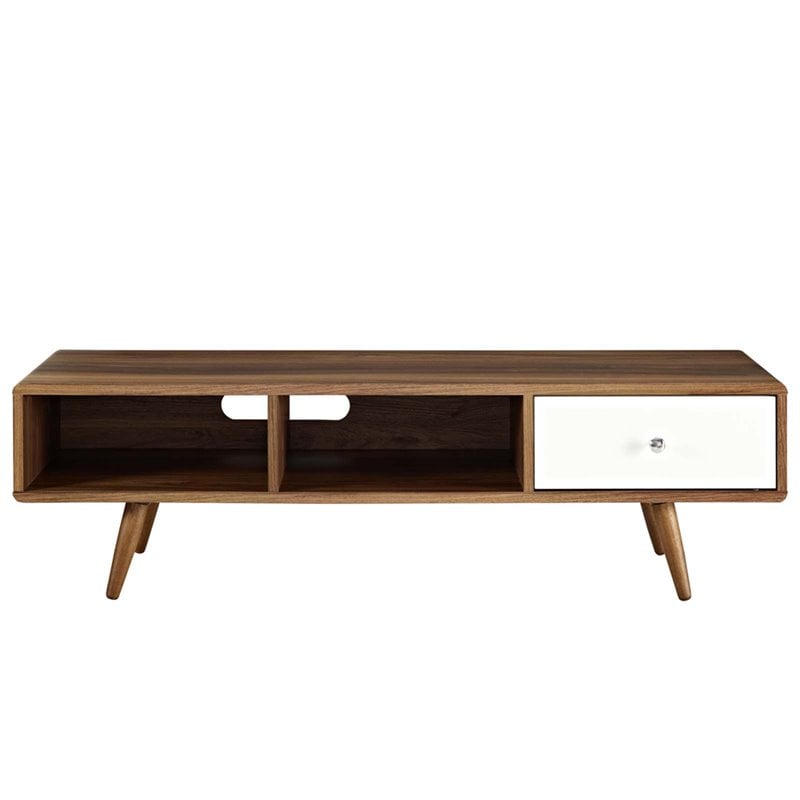 Levan Home Modern Wood TV Stand for TVs up to 55