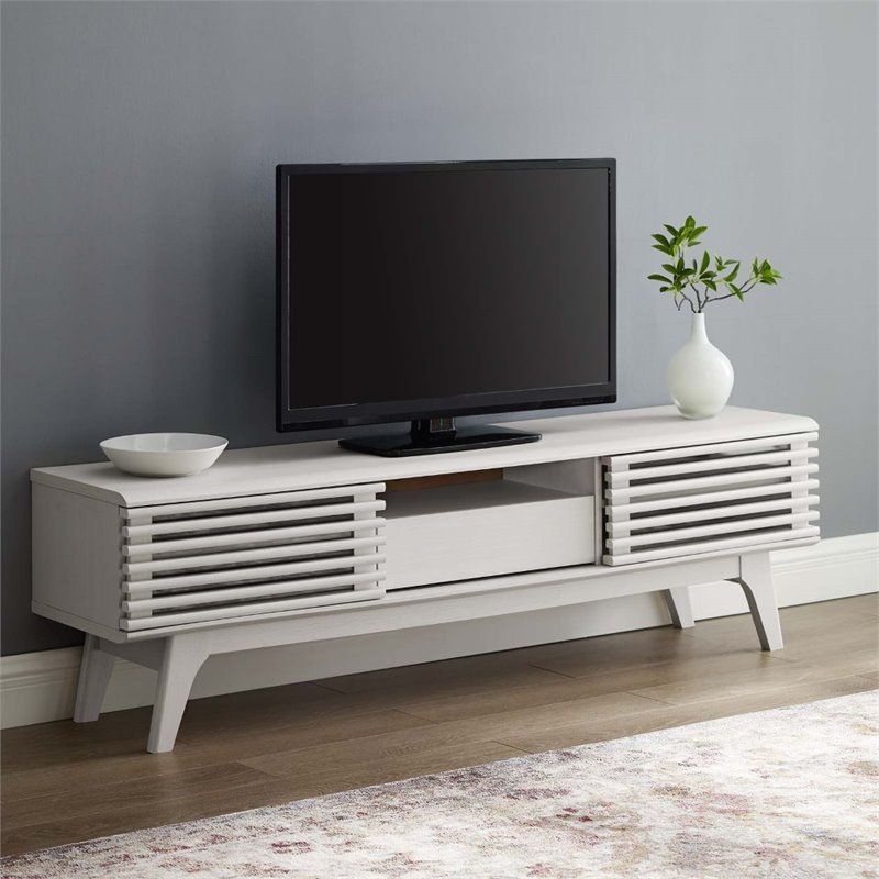 Levan Home Mid-Century Wood TV Stand for TVs up to 59