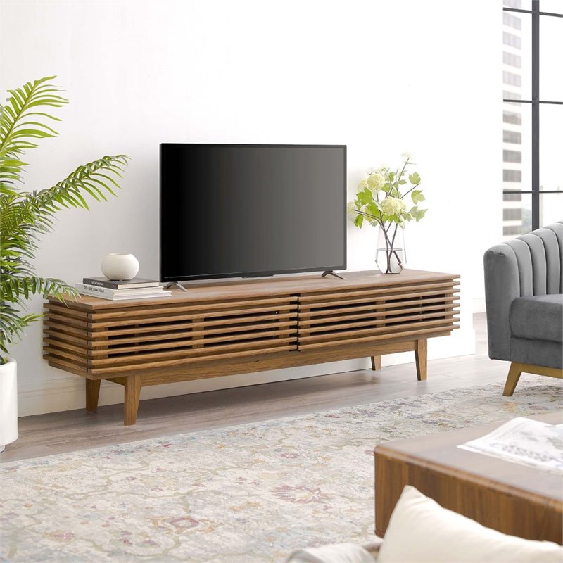 Levan Home Mid-Century Wood TV Stand for TVs up to 71