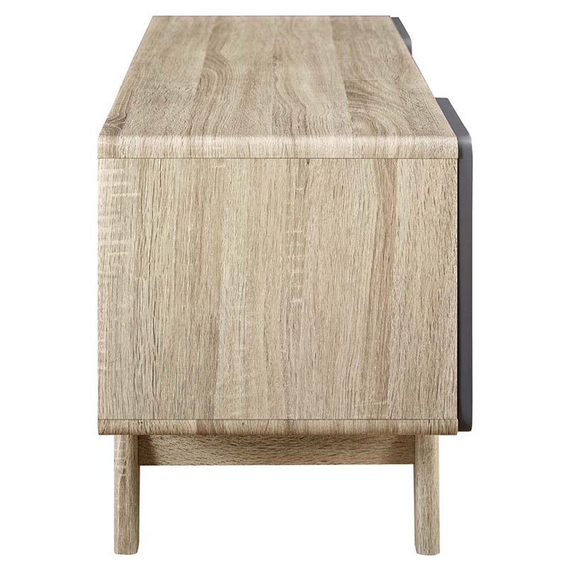Levan Home Modern Wood TV Stand for TVs up to 52