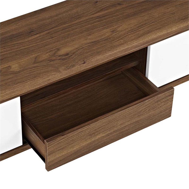 Levan Home Modern Wood TV Stand for TVs up to 59