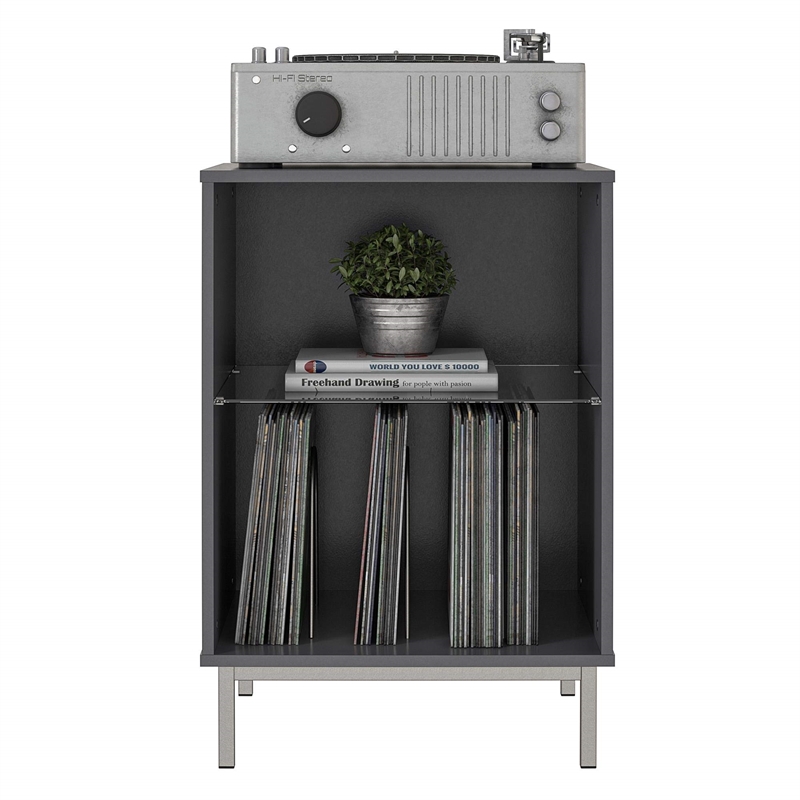 Levan Home Lumina Turntable Stand in White