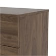 Levan Home Engineered Wood 8 Drawer Double Bedroom Dresser in Walnut
