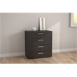 Levan Home Contemporary 4-Drawer Engineered Wood Chest in Black