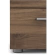 Levan Home Contemporary 2 Drawer Nightstand in Walnut