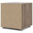 Levan Home Contemporary 2 Drawer Nightstand in Walnut