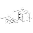 Levan Home 4-Piece Set with 6 Drawer Dresser & Dresser & 2 Nightstands
