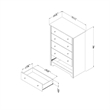 Levan Home 4-Piece Set with 6 Drawer Dresser & Dresser & 2 Nightstands