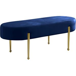 meridian furniture gia velvet bench