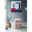 Meridian Furniture Hailey Contemporary Velvet Ottoman/Stool in Pink