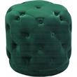 Meridian Furniture Harper Contemporary Velvet Ottoman/Stool in Green