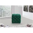 Meridian Furniture Stella Contemporary Velvet Ottoman/Stool in Green