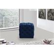 Meridian Furniture Stella Contemporary Velvet Ottoman/Stool in Navy