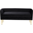 Meridian Furniture Audrey Black Velvet Bench