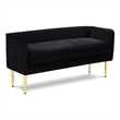 Meridian Furniture Audrey Black Velvet Bench