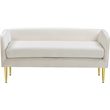 Meridian Furniture Audrey Cream Velvet Bench