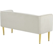 Meridian Furniture Audrey Cream Velvet Bench