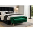 Meridian Furniture Audrey Green Velvet Bench