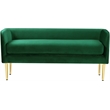 Meridian Furniture Audrey Green Velvet Bench