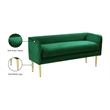 Meridian Furniture Audrey Green Velvet Bench