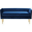 Meridian Furniture Audrey Navy Velvet Bench