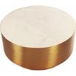 Meridian Furniture Presley Contemporary Marble Coffee Table in Gold