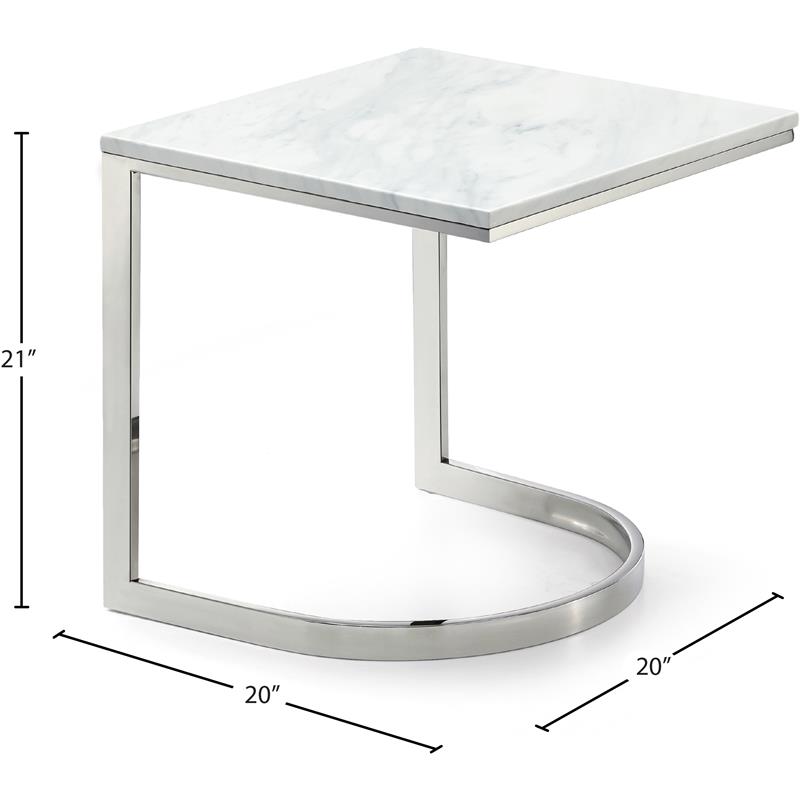 Meridian Furniture Copley Chrome Coffee table Meridian Furniture Copley Chrome Coffee table