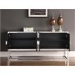 Meridian Furniture Marbella Solid Wood Sideboard/Buffet in Chrome