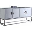 Meridian Furniture Marbella Solid Wood Sideboard/Buffet in Chrome